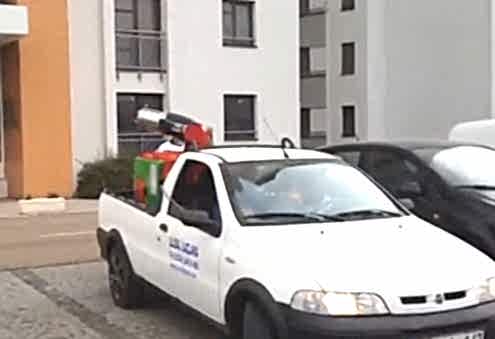 Ulusal İlaçlama mist blower gezici araç ile sokak, mahalle, bahçe, köy ilaçlama hizmeti...