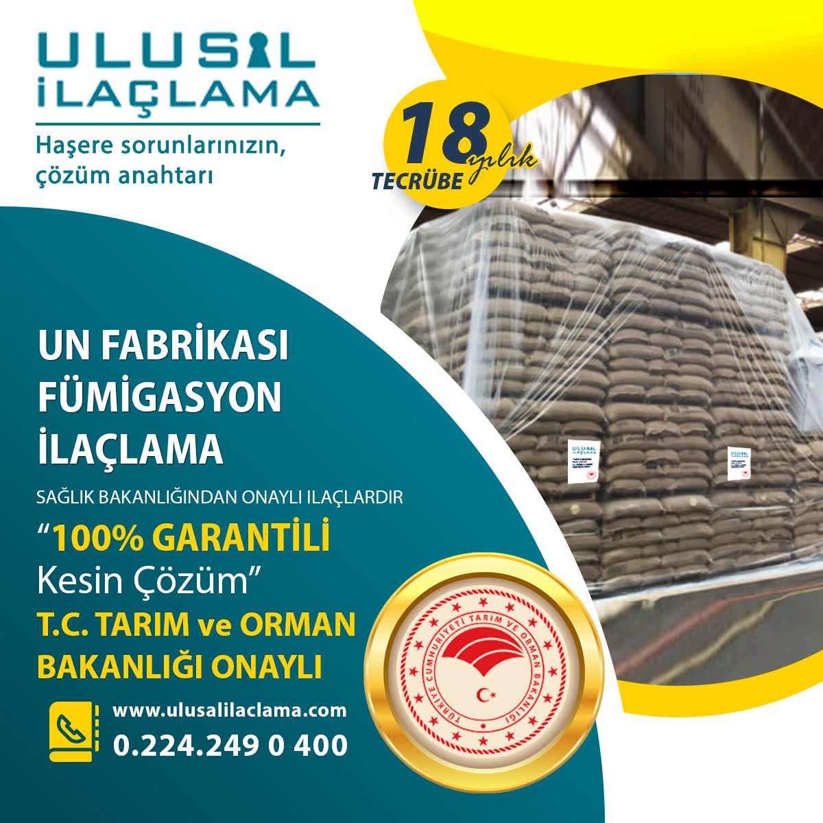 UN FABRİKASI FUMİGASYON İLAÇLAMA...