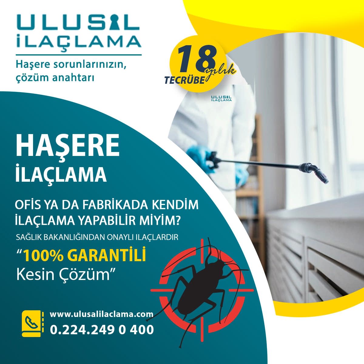 OFİS YA DA FABRİKADA KENDİM İLAÇLAMA YAPABİLİRMİYİM...