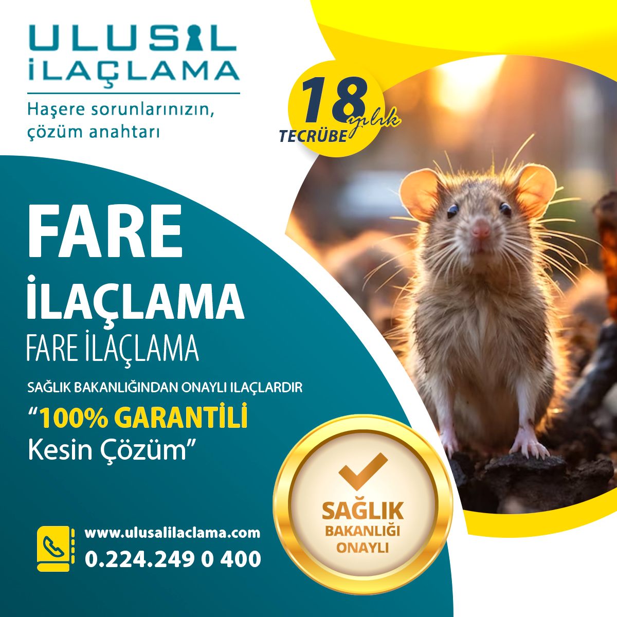Fare İlaçlama Kesin Çözüm...