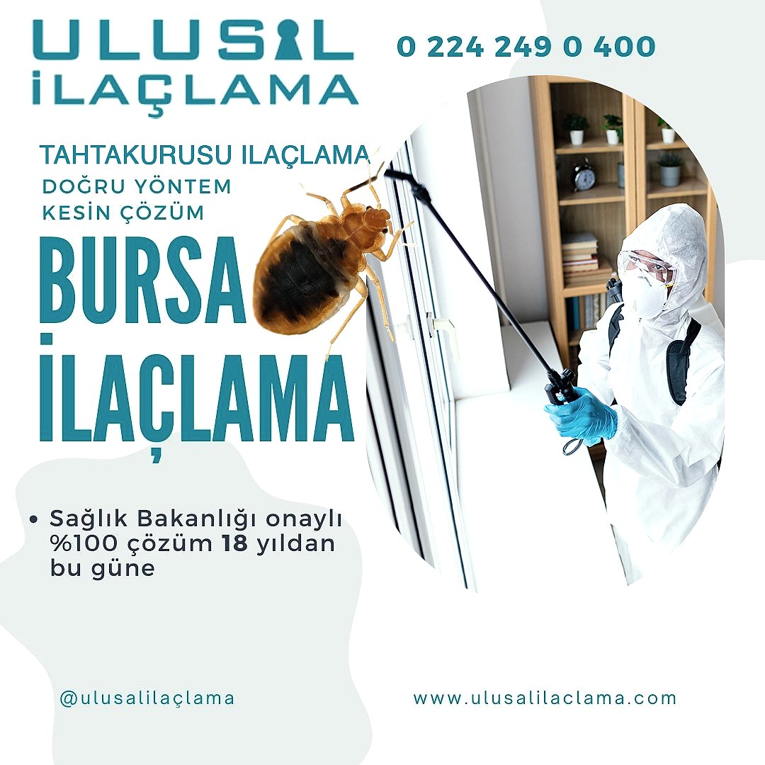 Bursa'da Tahtakurusu İlaçlaması ve Ulusal İlaçlama Hizmetleri...